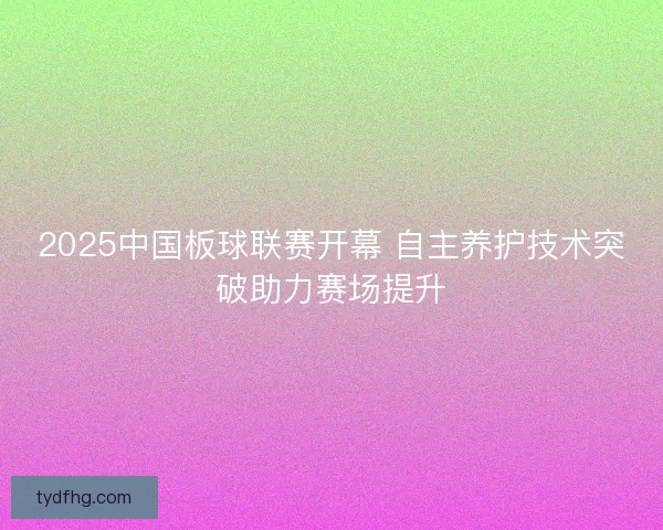 2025中国板球联赛开幕 自主养护技术突破助力赛场提升